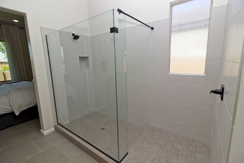 Elegant Walk-In Shower with Glass Doors
